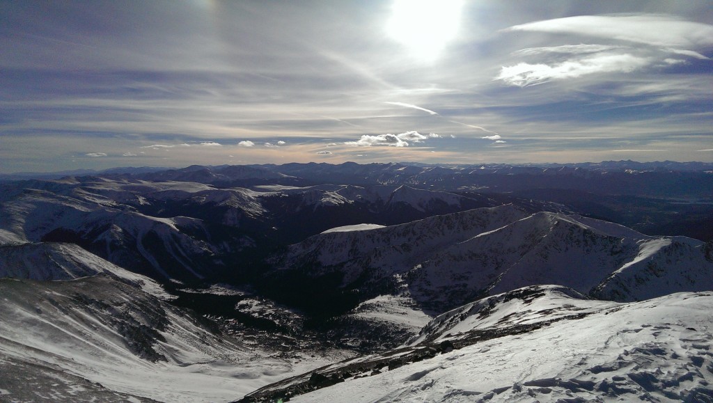 View from the summit of Torreys Peak