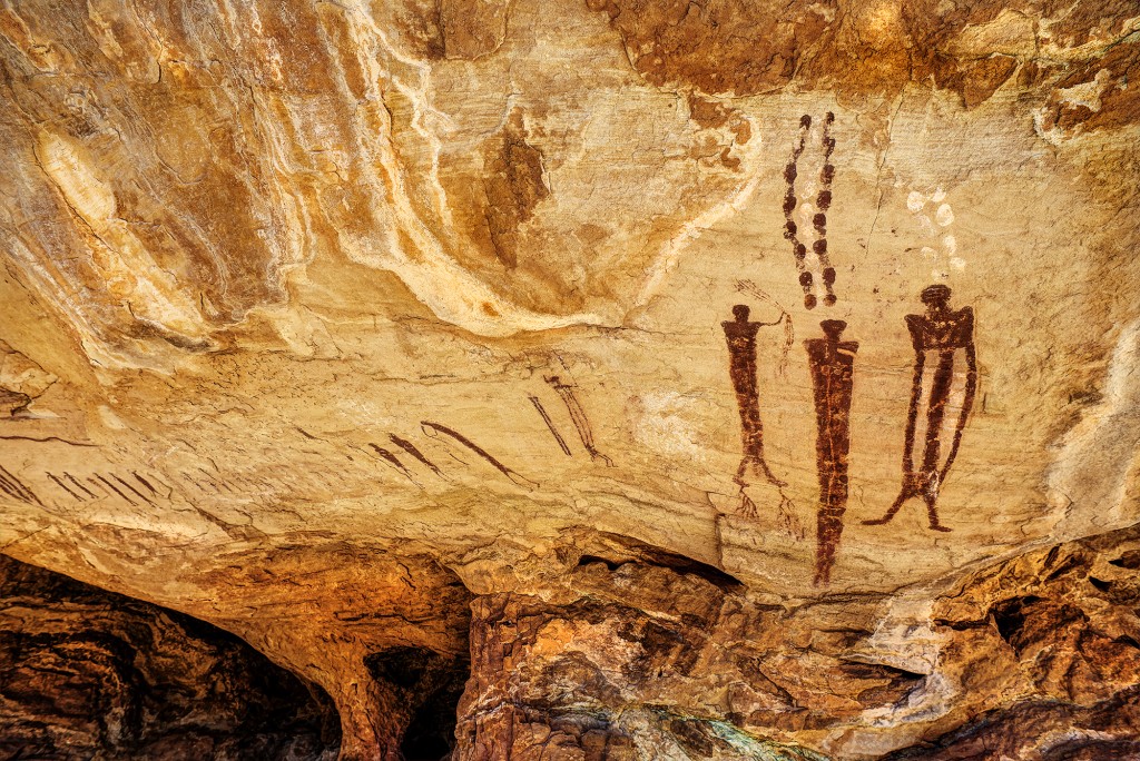 Ancient Native American pictographs as photographed by Gary Orona
