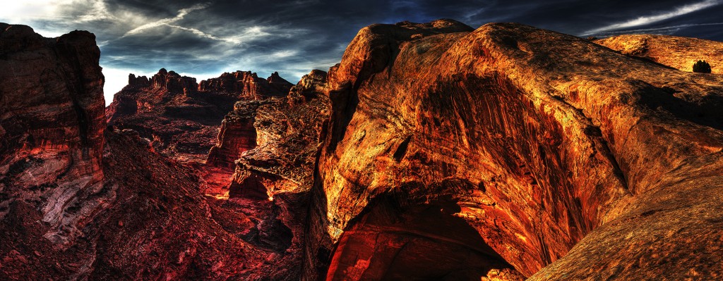 A view over the sublime Black Dragon Canyon near Green River, Utah.