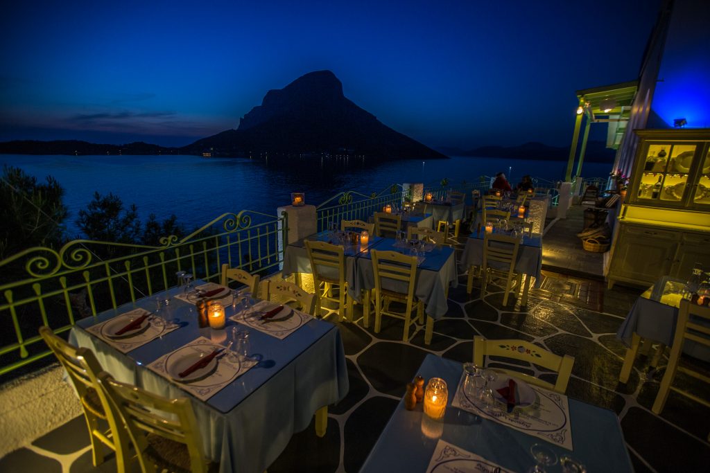 The Aegean Tavern, a restaurant with a view