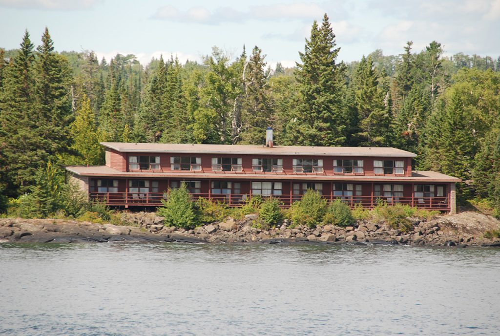 brown lodge at lakeshore