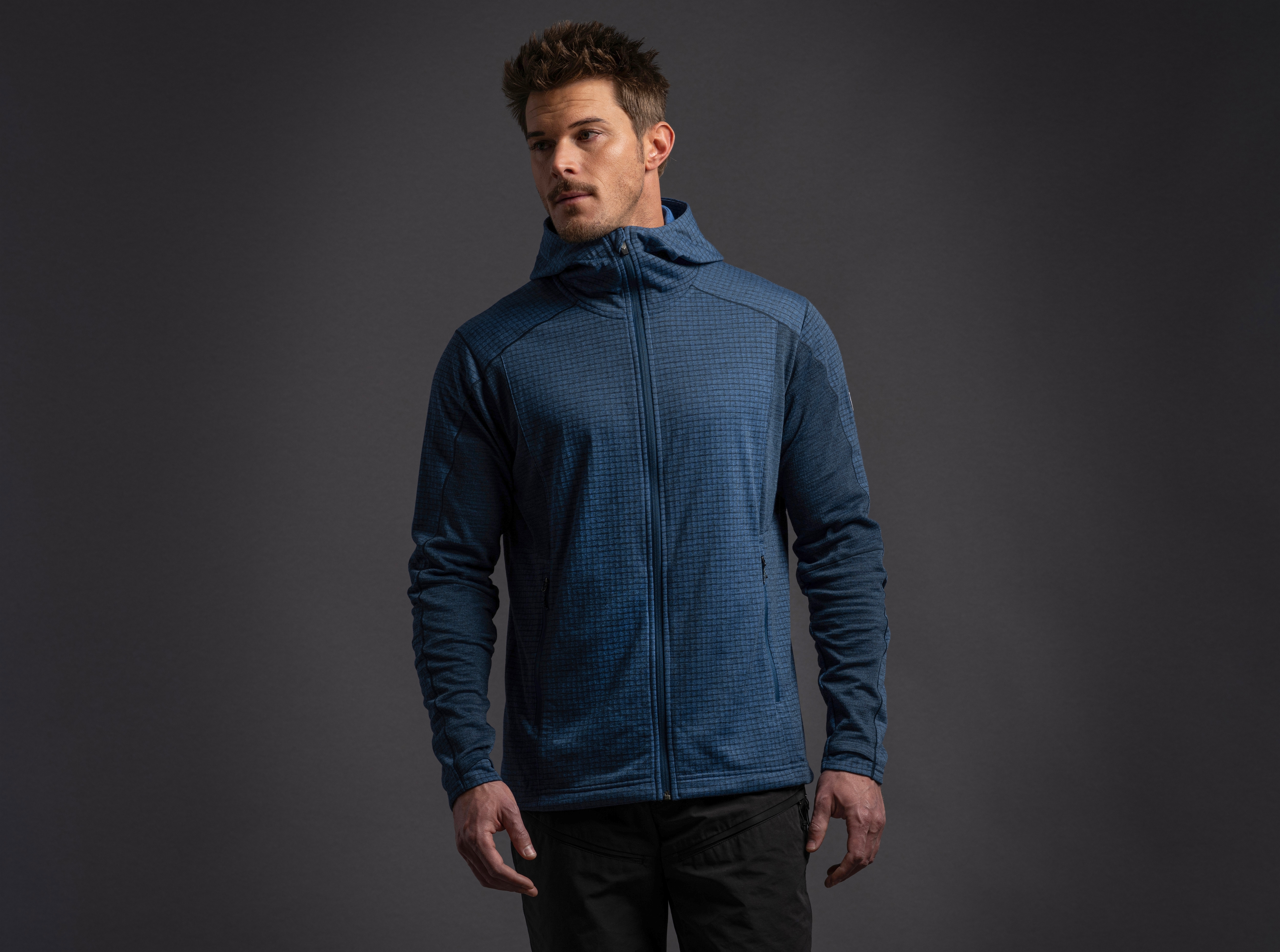 KUHL M's Reactiv Grid FZ Hoody MIDNIGHT Front