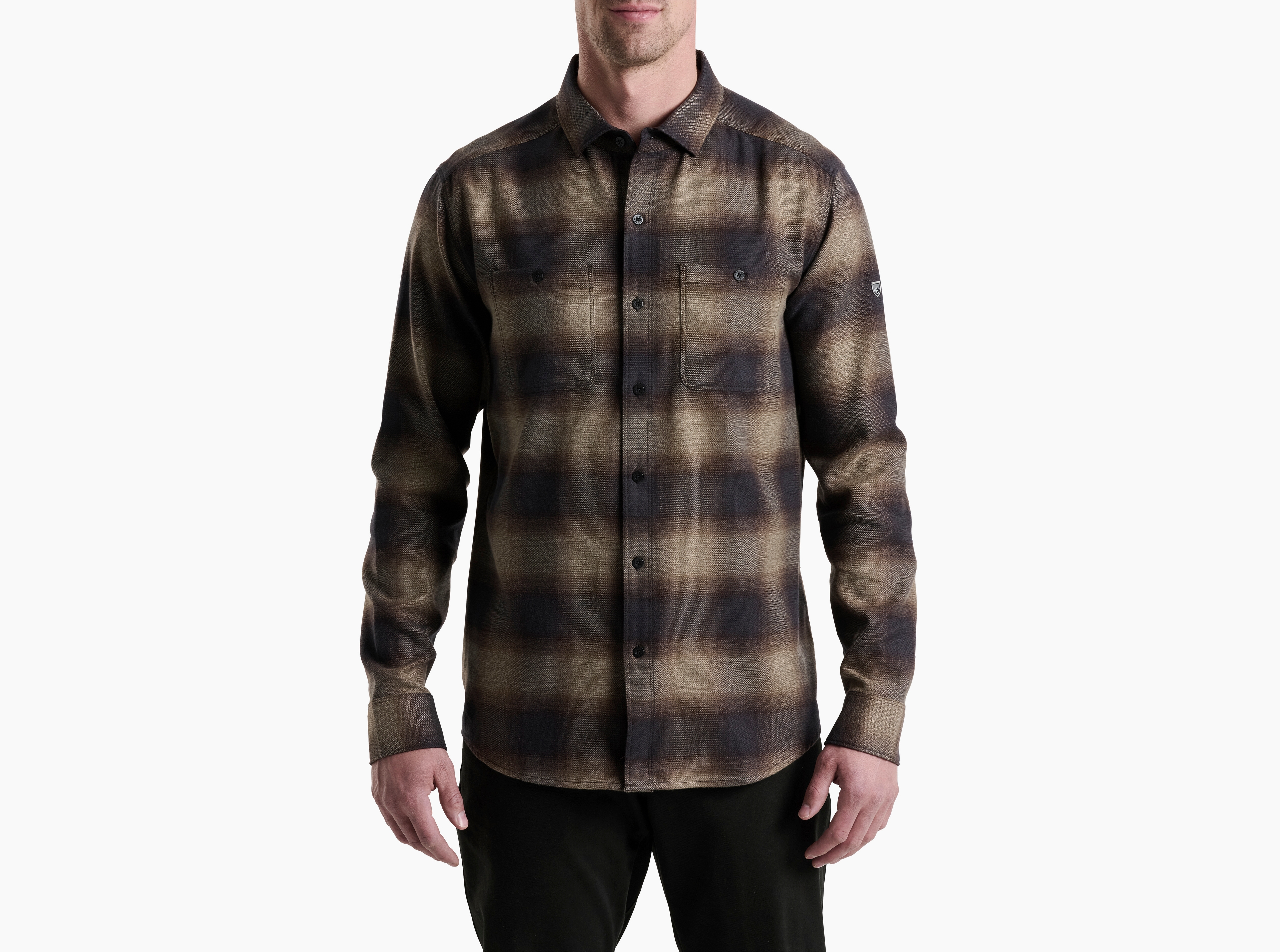KUHL Law Flannel LS DARK ROAST Front