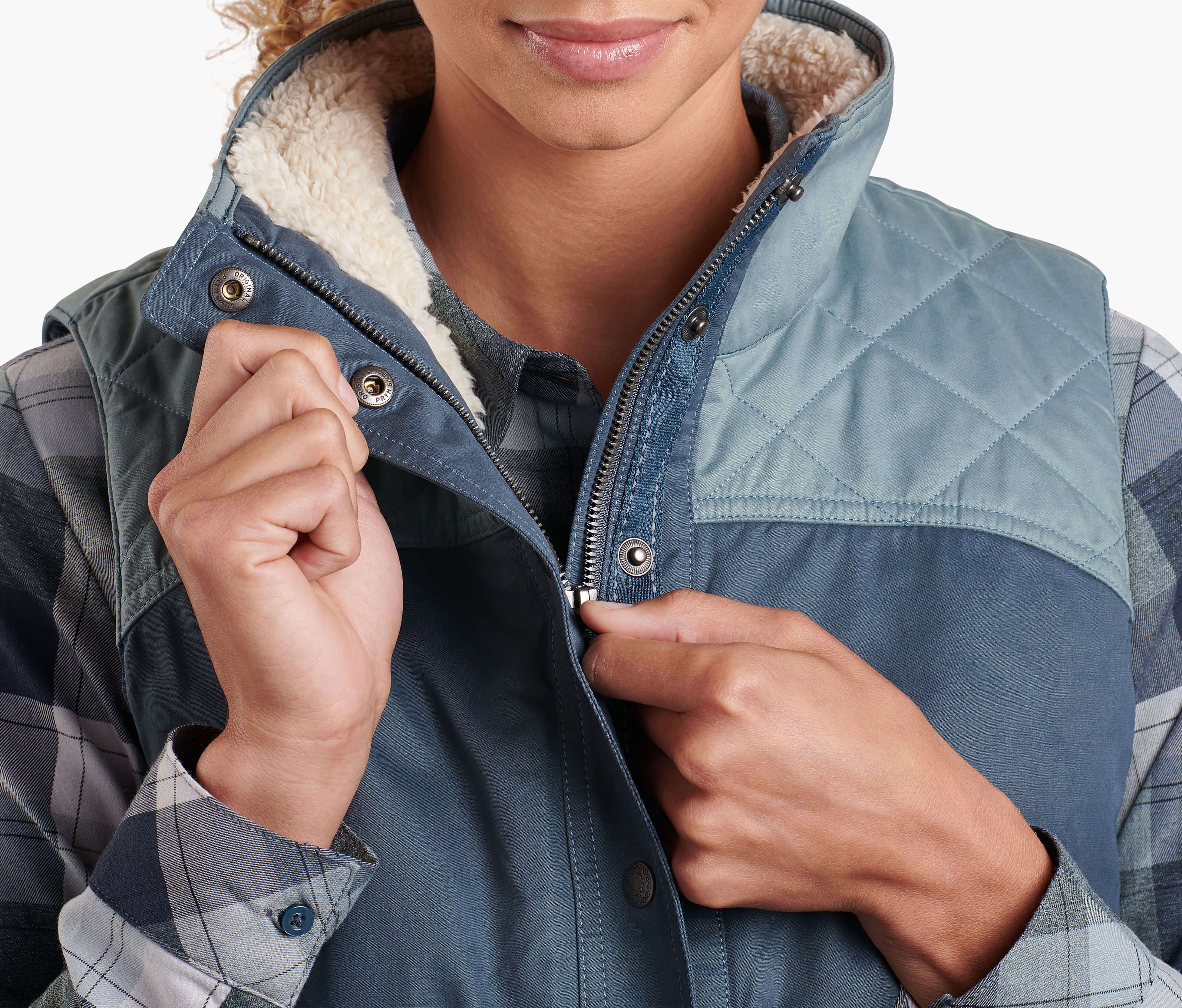 Gilet Kuhl Projekt Kestrel Femme - Gris, Taille S, Zip, Col Claudine, Neuf étiquettes