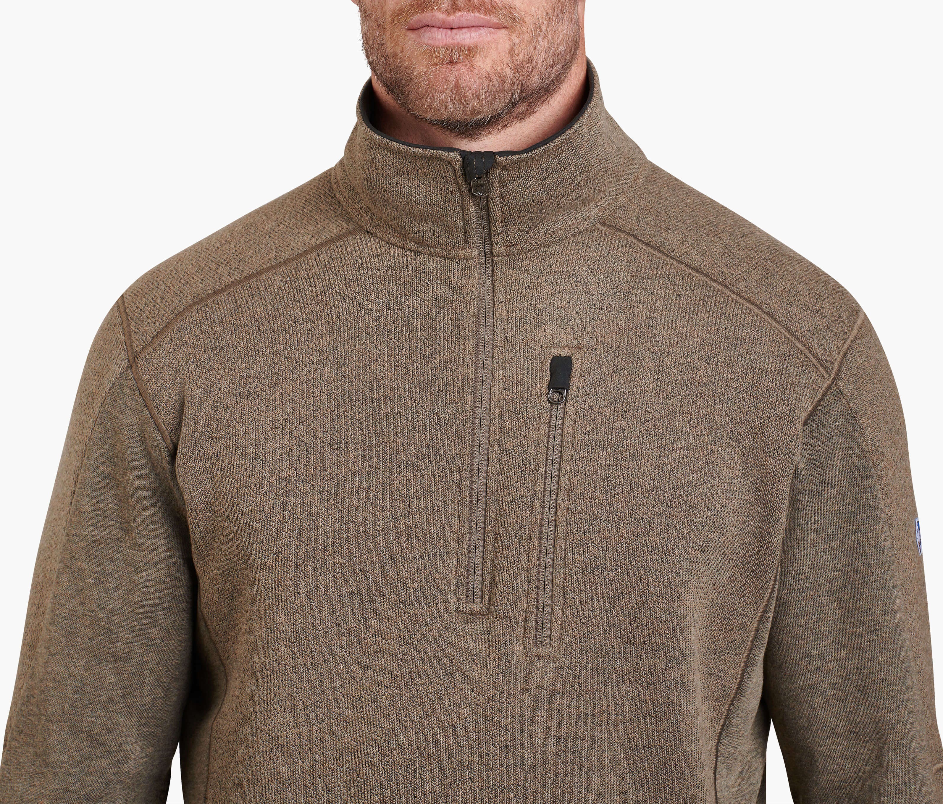 Pull Zippé Homme Kuhl Interceptr – 1/4 Zip, Noir, Taille XL, Très Bon état