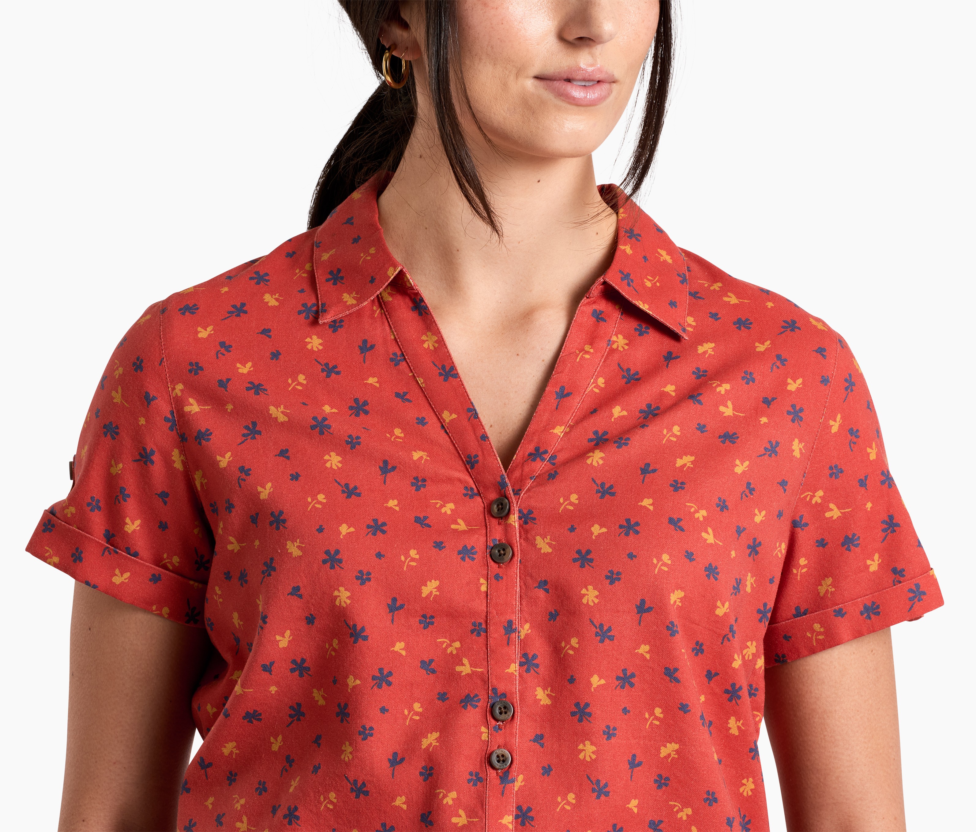 Collared V-neck