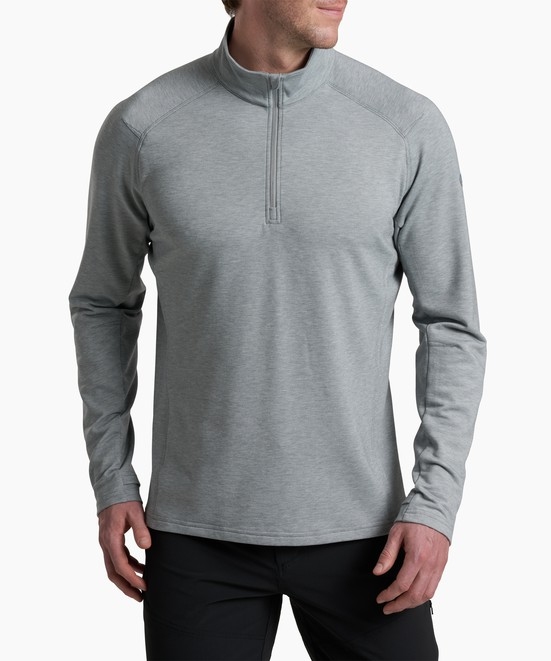 KUHL Influx 1/4 Zip Heather Grey Front