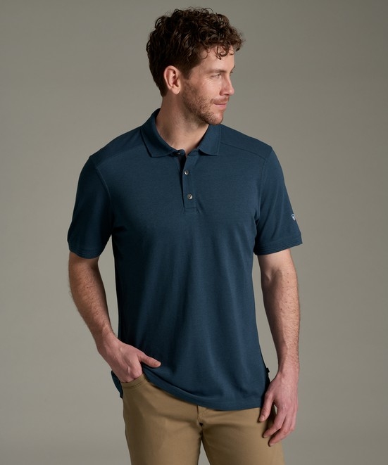 KUHL Peake Polo Pirate Blue Front