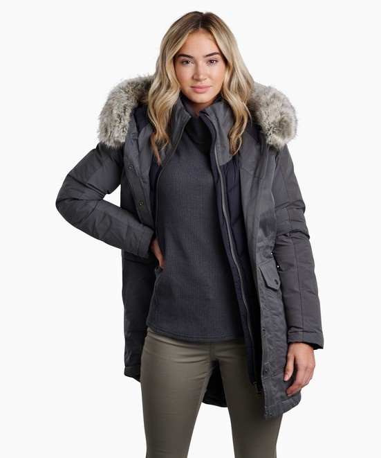 KUHL W's Ukon Down Parka Carbon Front