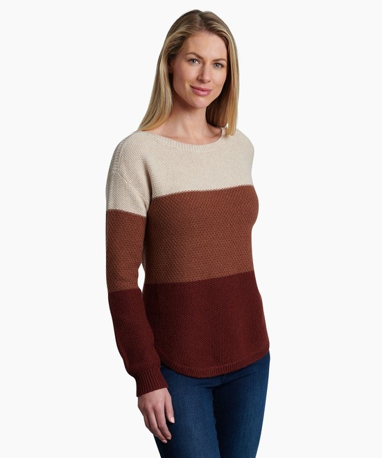 KUHL Bella Stripe Sweater Copper Back