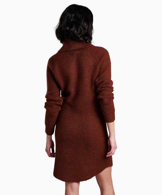 KUHL Sienna Sweater Dress Cinnamon Back