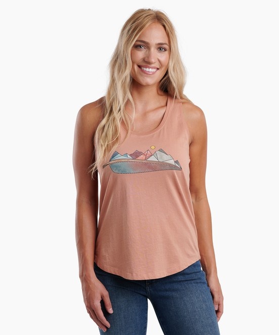KUHL Reflection Graphic Tank Sandstone Front