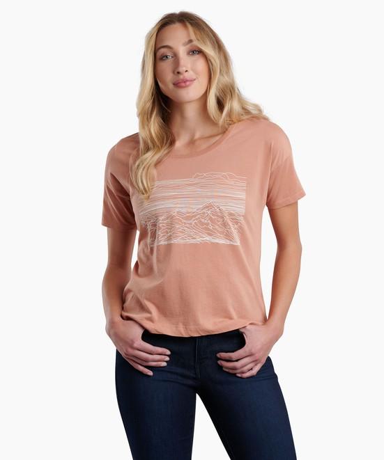 KUHL Mountain Sketch Graphic Tee Sandstone Front