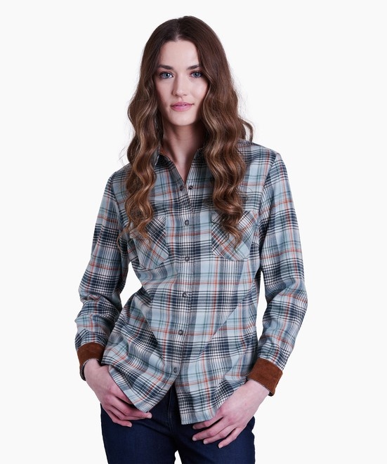 KUHL Tess Flannel Evergreen Front