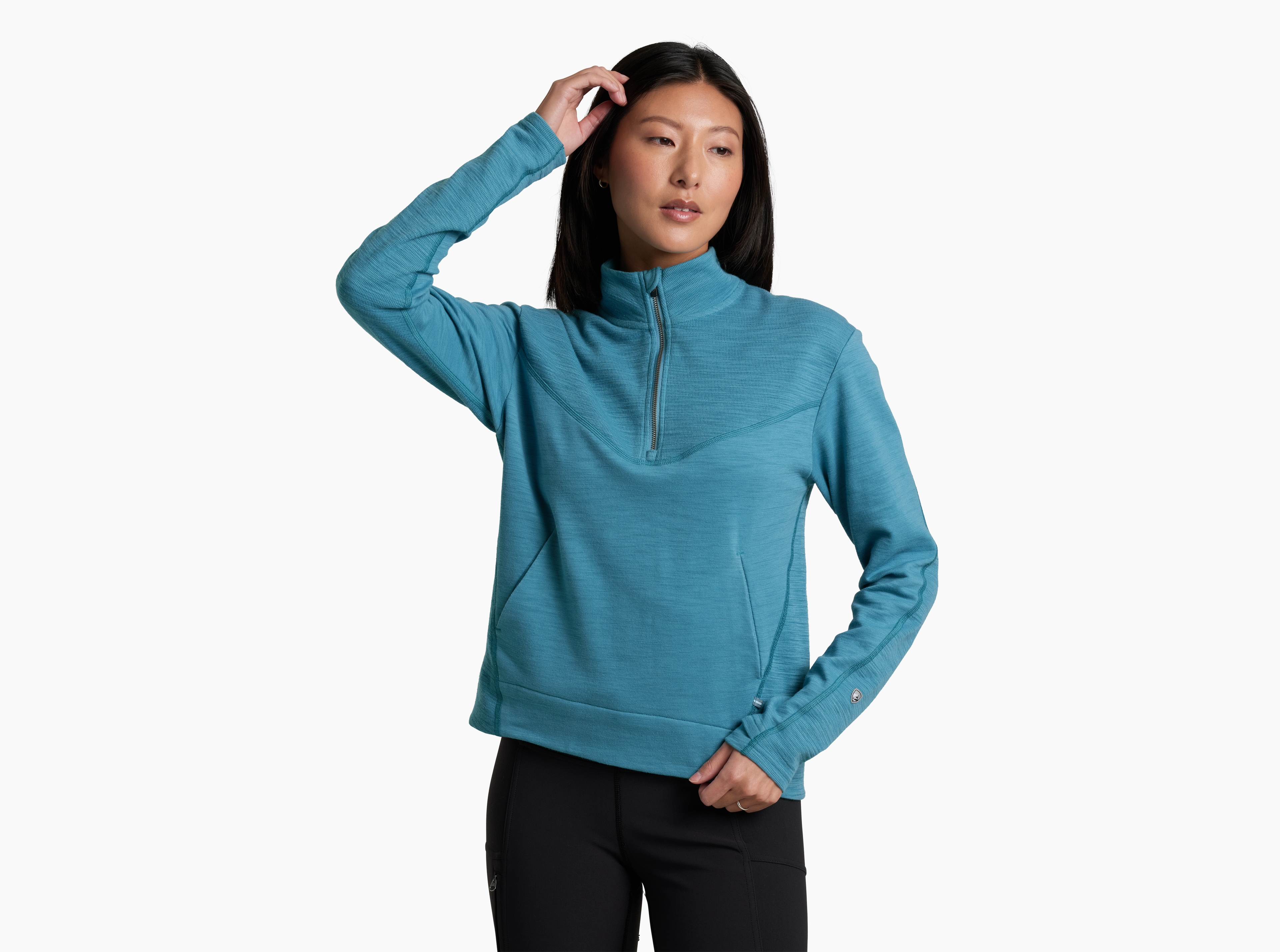 KUHL Lola 1/2 Zip ALPINE LAKE Front