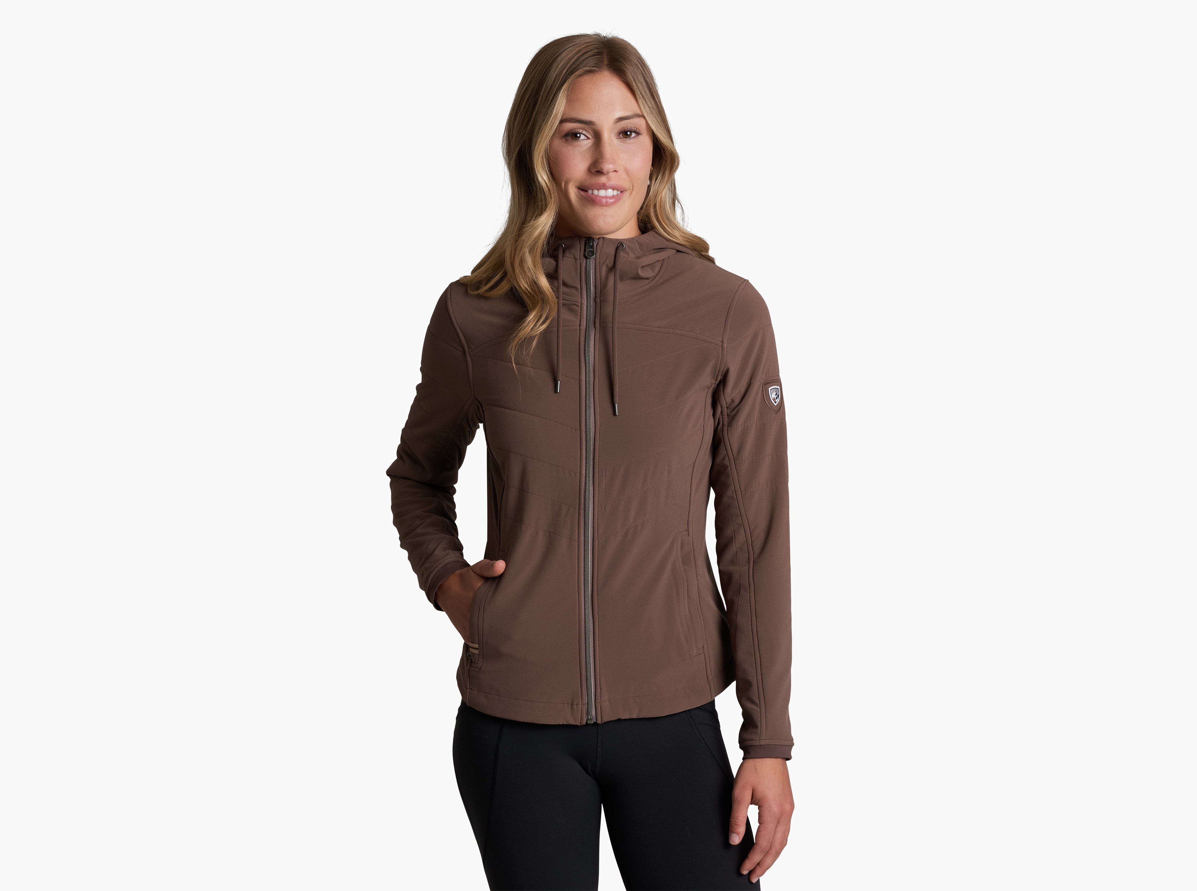 KUHL W's Aero Fleece Hoody COFFEE Front