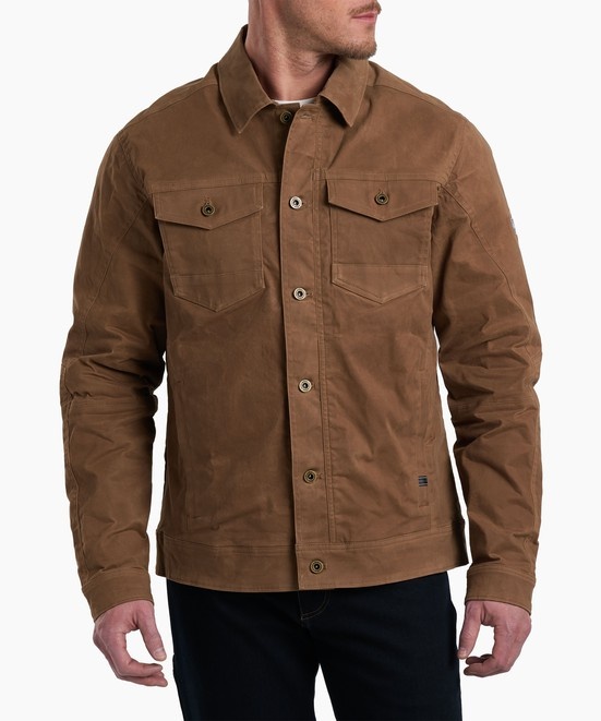 KUHL Outlaw Waxed Jacket Grain Front