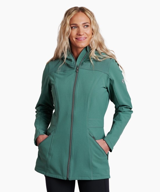 KUHL W's Klash Trench Evergreen Front