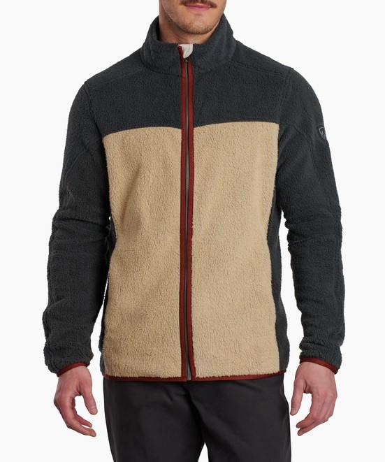 KUHL M's Infiltrator Fleece Jacket Carbon / Oatmeal Front