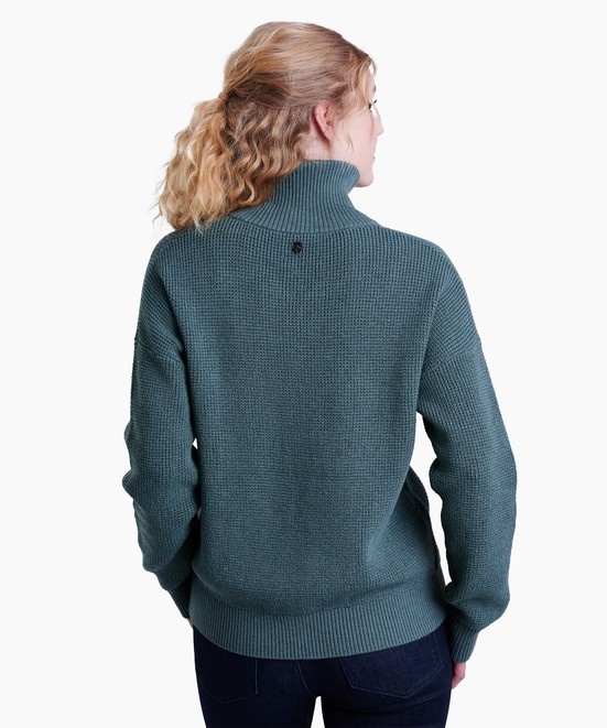 KUHL Norda 1/4 Zip Sweater Evergreen Back