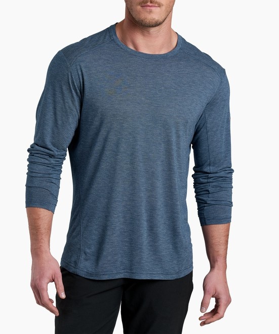 KUHL Acceleratr LS Crew Pirate Blue Front