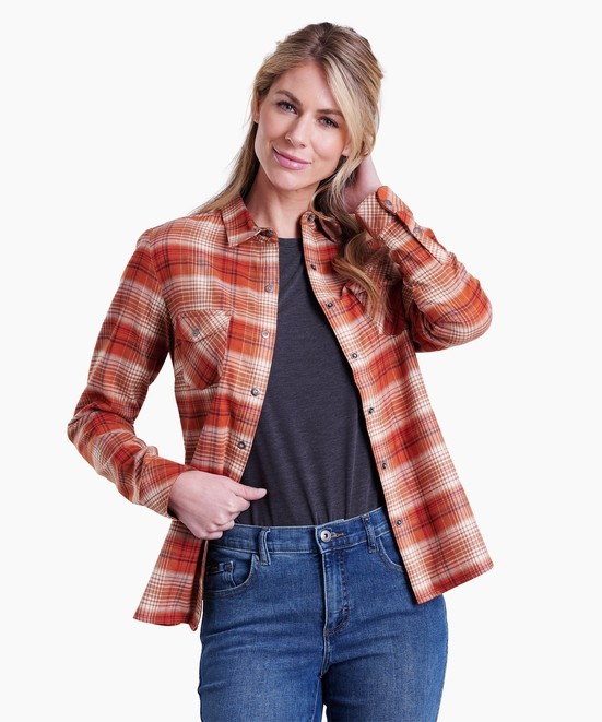 KUHL Tess Flannel Autumn Spice Front