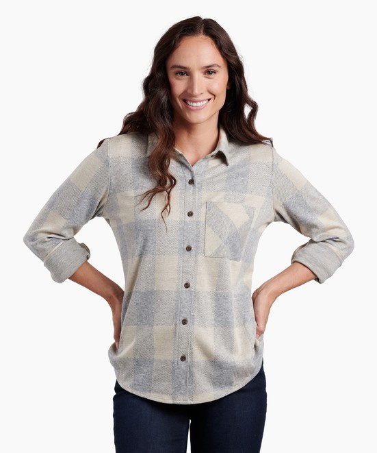 KUHL W's Innovatr Knit Flannel Oatmeal Front