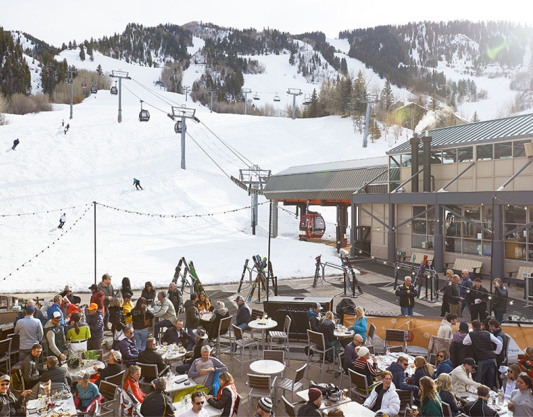 A sunny day at Apres Ski Bar - Little Nell
