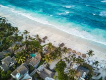 A beach at Tulum Mexico is one of the best things to do there