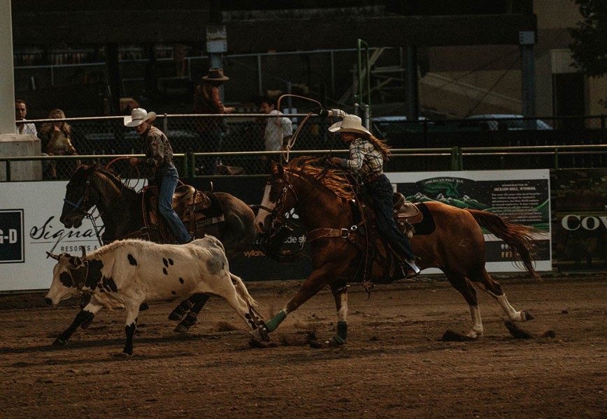 The Legacy of the Jackson Hole Rodeo: Cowboy and cowgirl in action