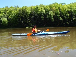 Paddling on the Connecticuit River