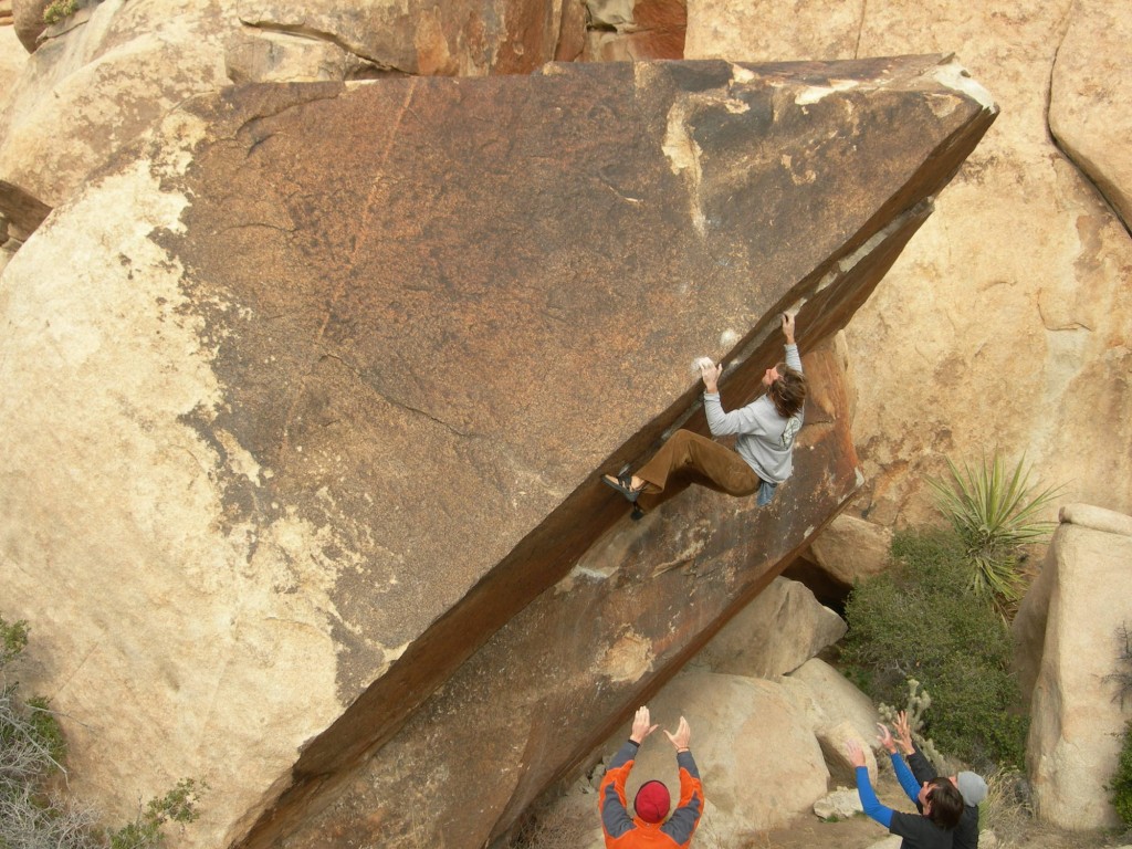 Chris Sharma on the crux of his FA of Iron Resolution