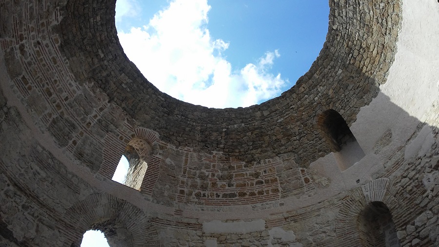 Ancient vestibule in Split, Croatia.