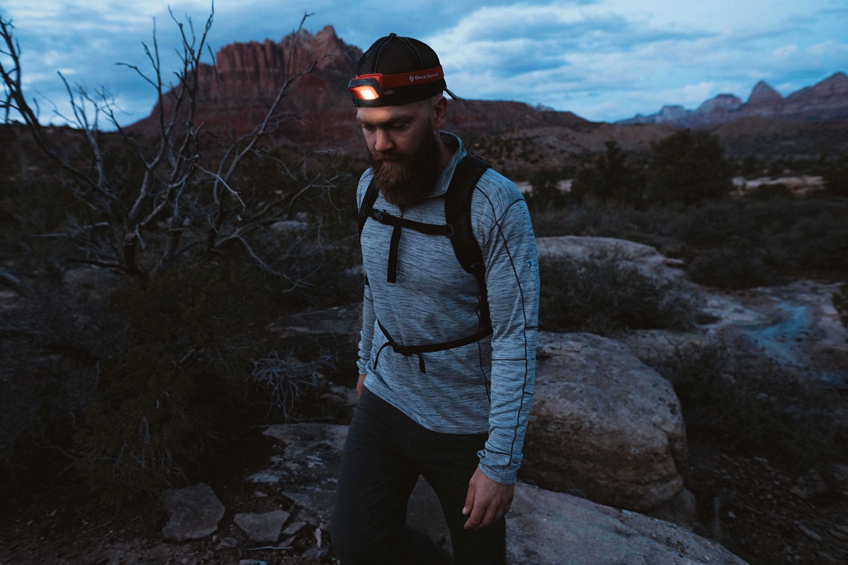 17 Winter Camping Items You'll Only Forget Once 3 man walking with a head lamp