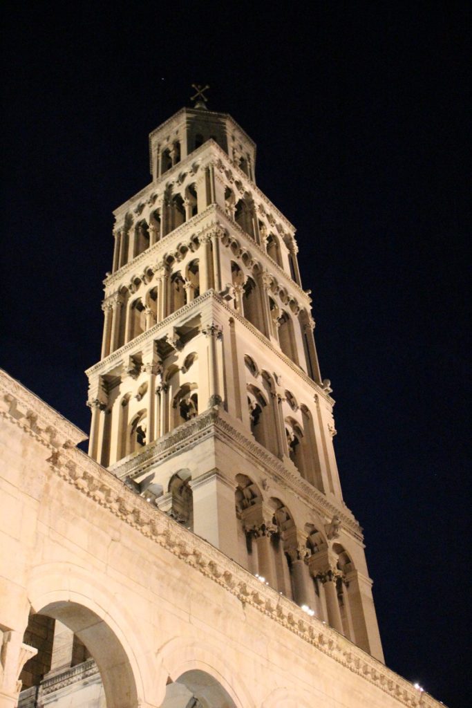 A bell tower in Croatia.