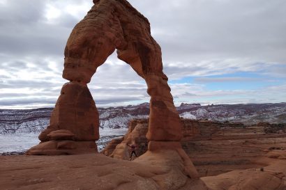 Moab DelicateArch Snow