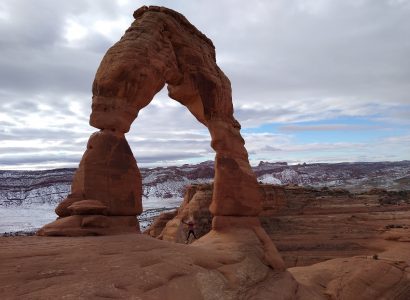 Moab DelicateArch Snow