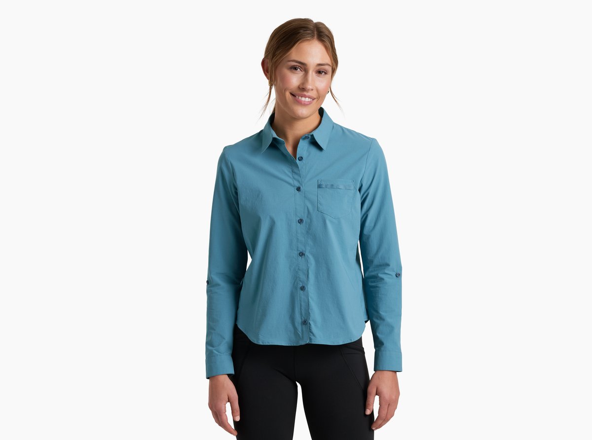 dress shirt women long sleeve Helen White Fitted - US 2 black dress Shirt Chef Works W150BLKL Women's Essential