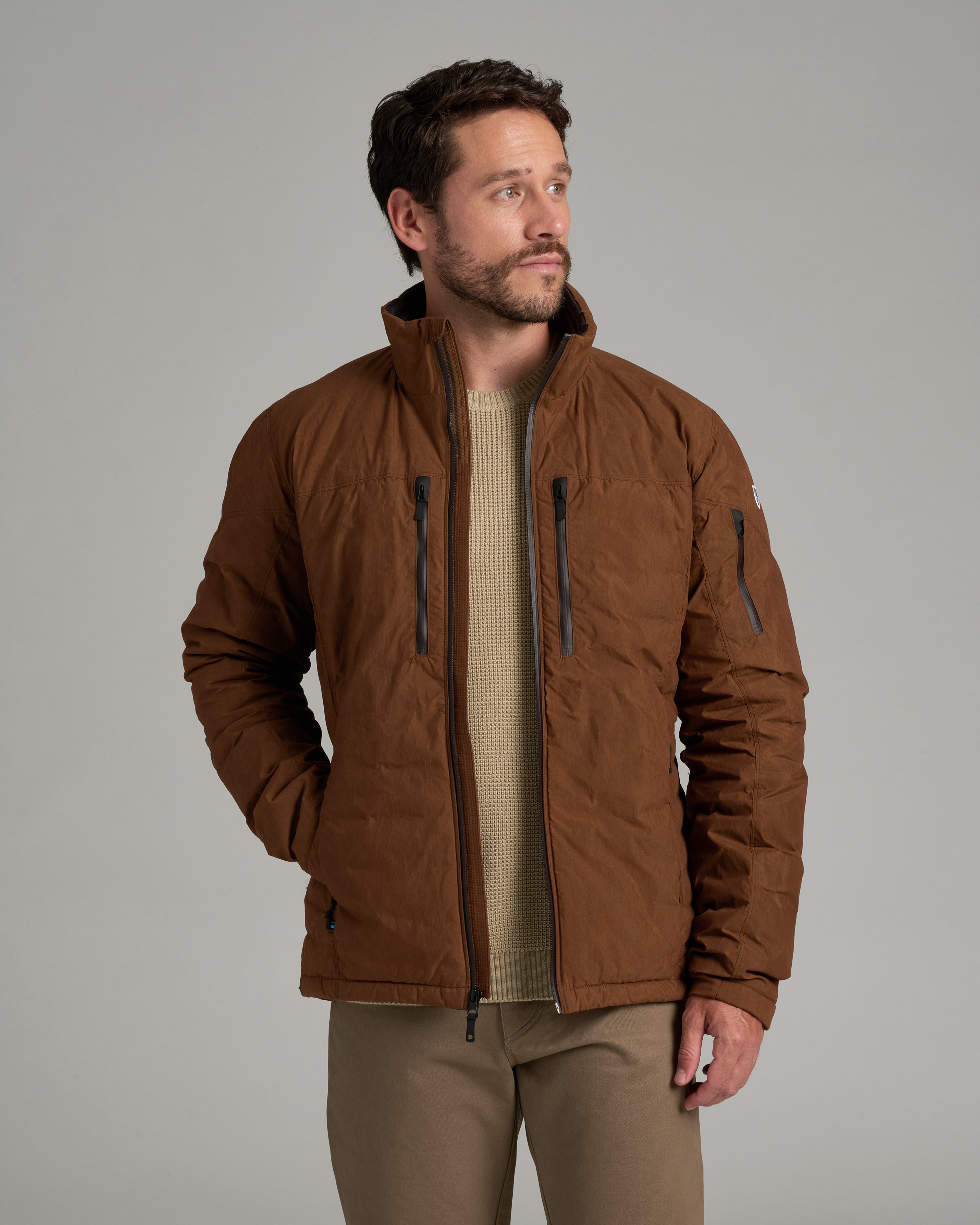 KUHL M's Wyldefire Jacket SADDLE BROWN Front