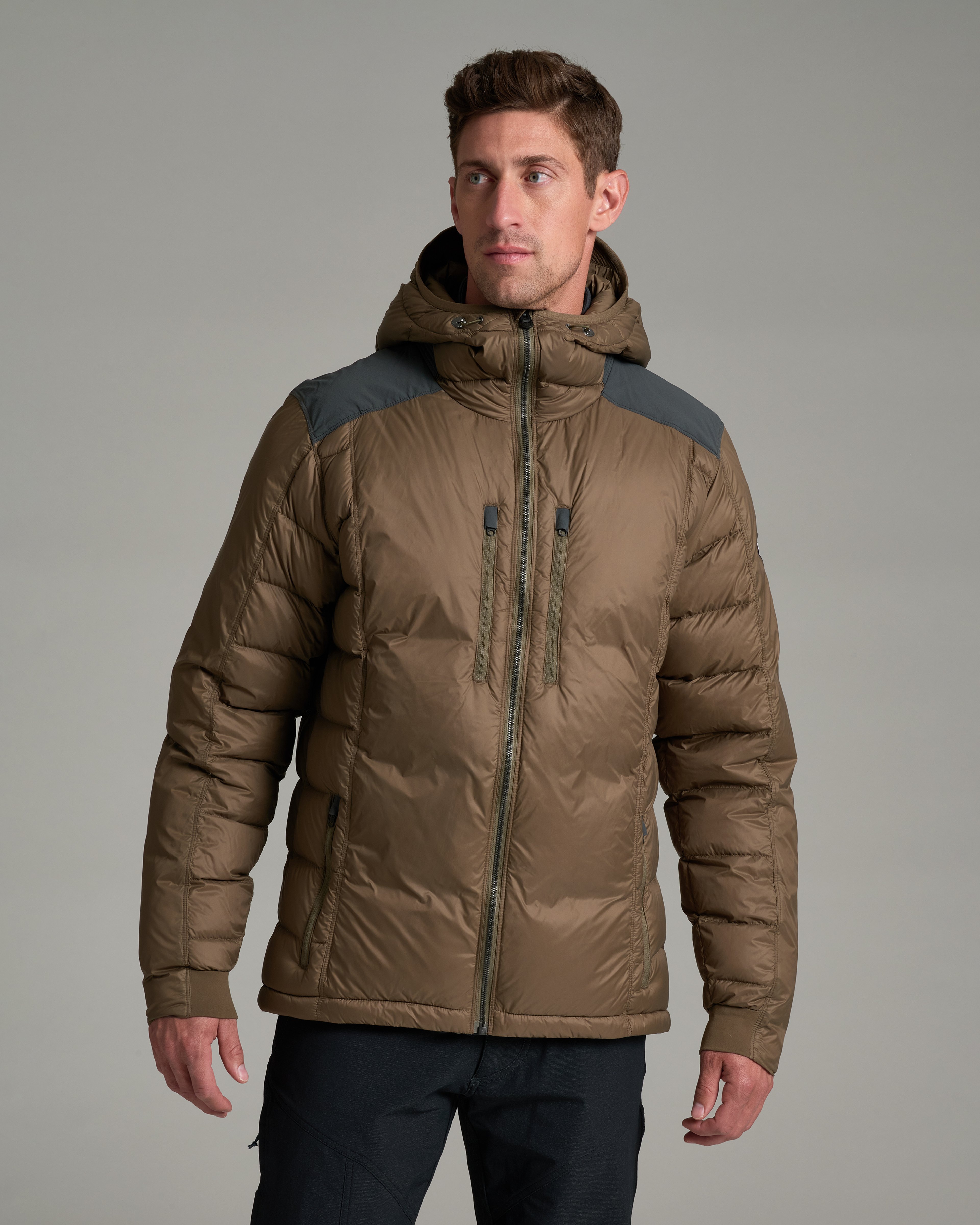 KUHL M's Crossfire Hooded Jacket KANTEEN Front