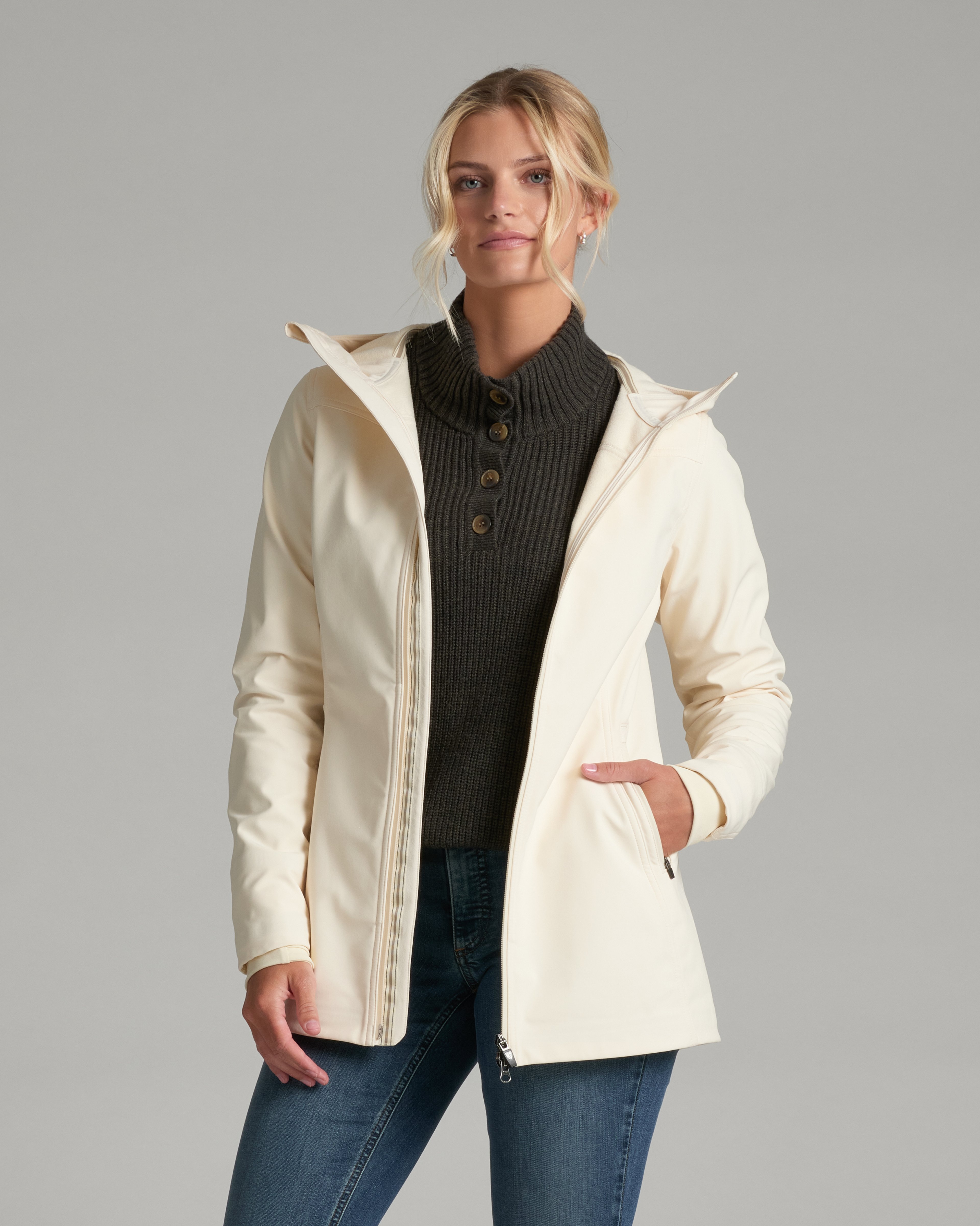 KUHL W's Frost Trench CREMA Front