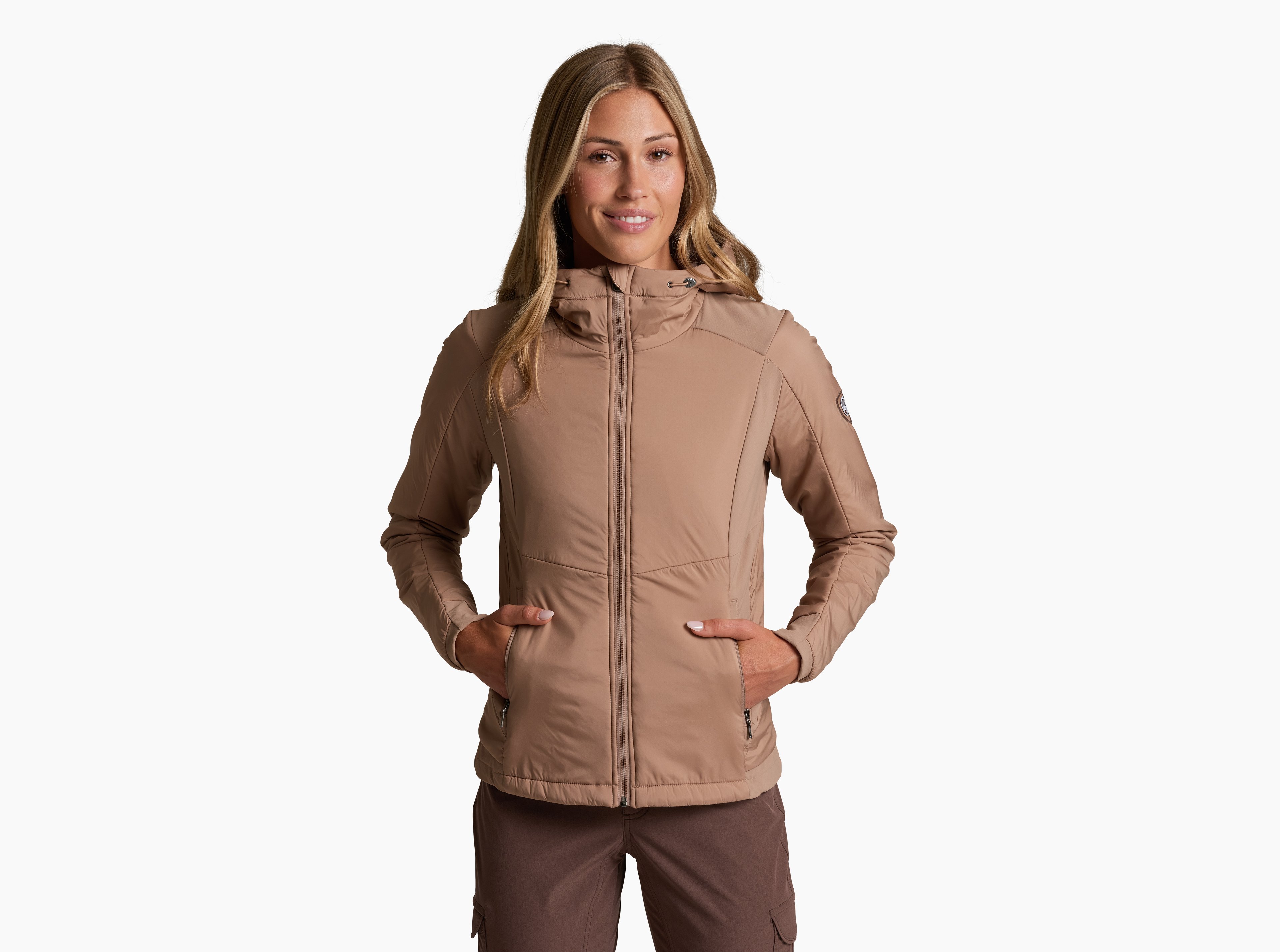 KUHL W's Aktivator Hoody LATTE Front