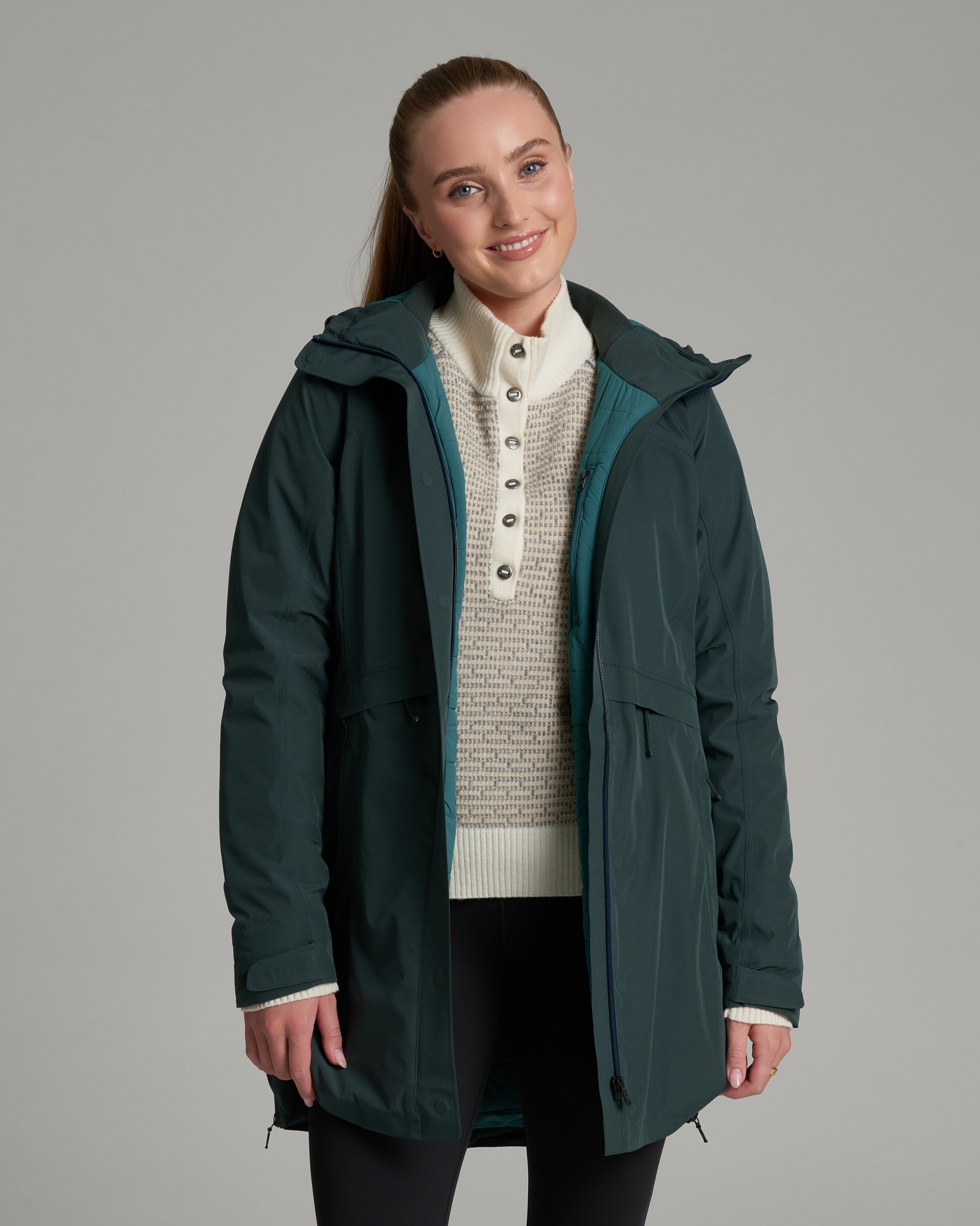 KUHL W's Stretch Voyagr Insulated Parka RAIN FOREST Front