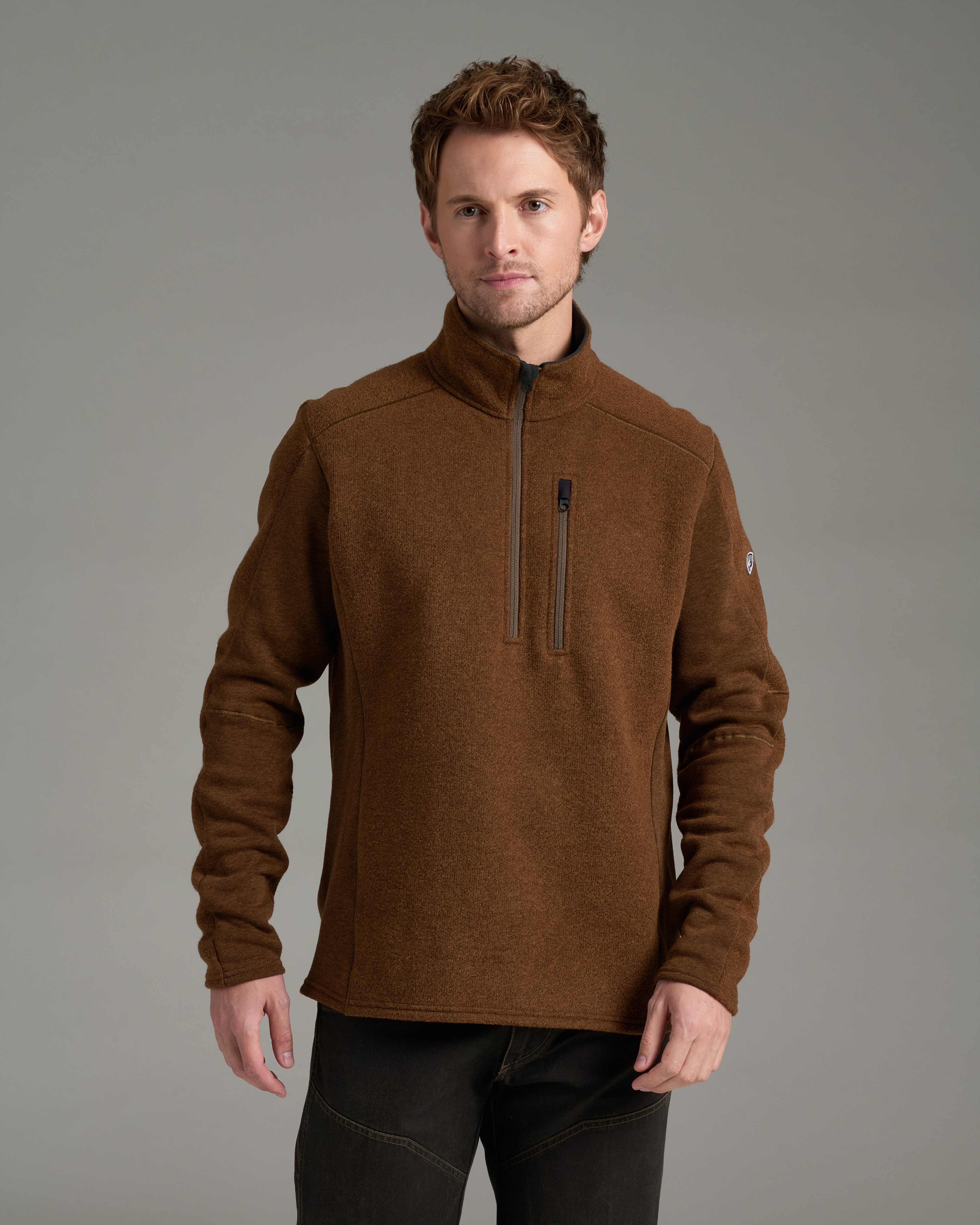 KUHL Interceptr 1/4 Zip SADDLE BROWN Front
