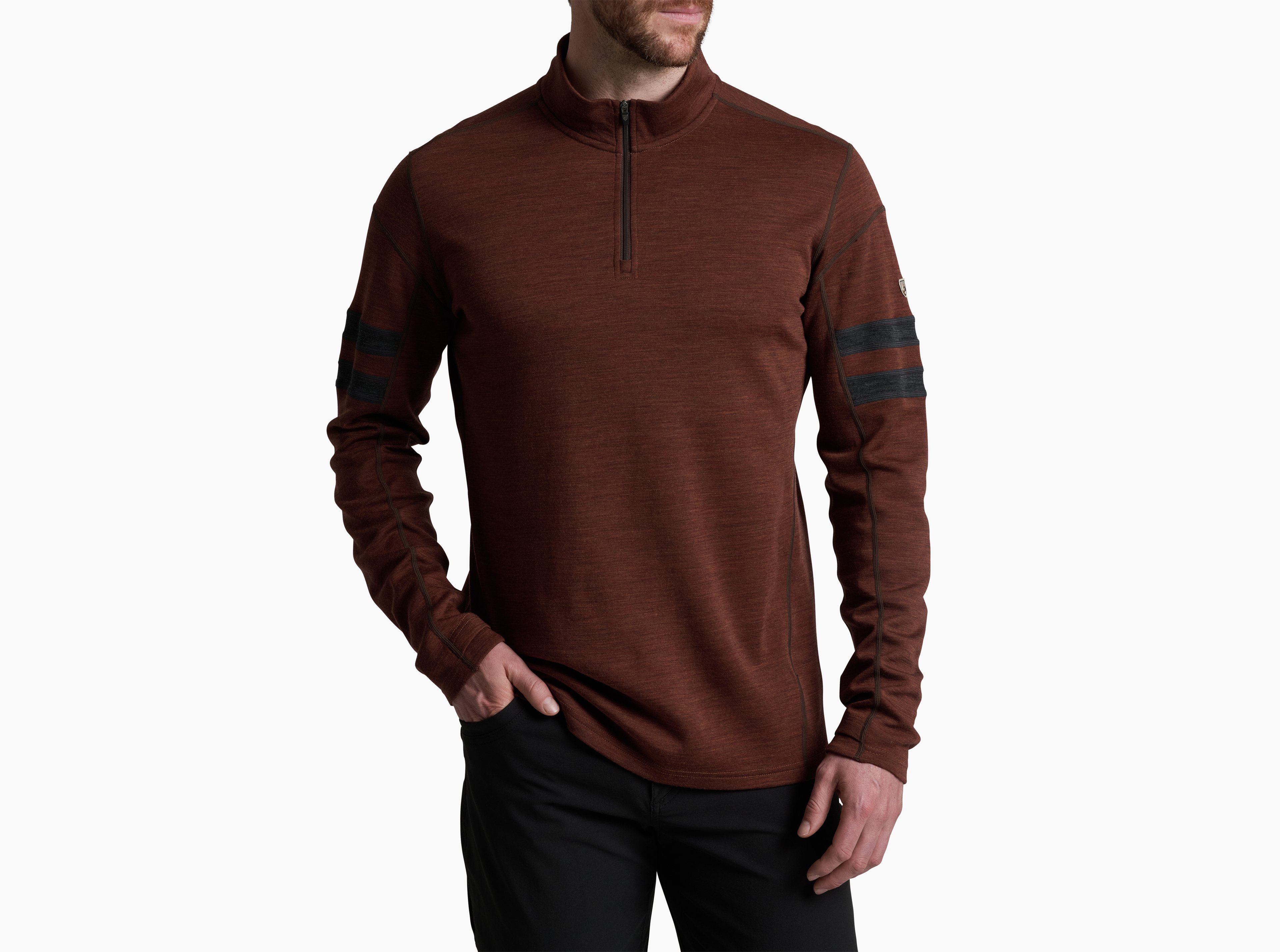 KUHL Light Kuhl Team 1/4 Zip RUSTIC BRICK Front