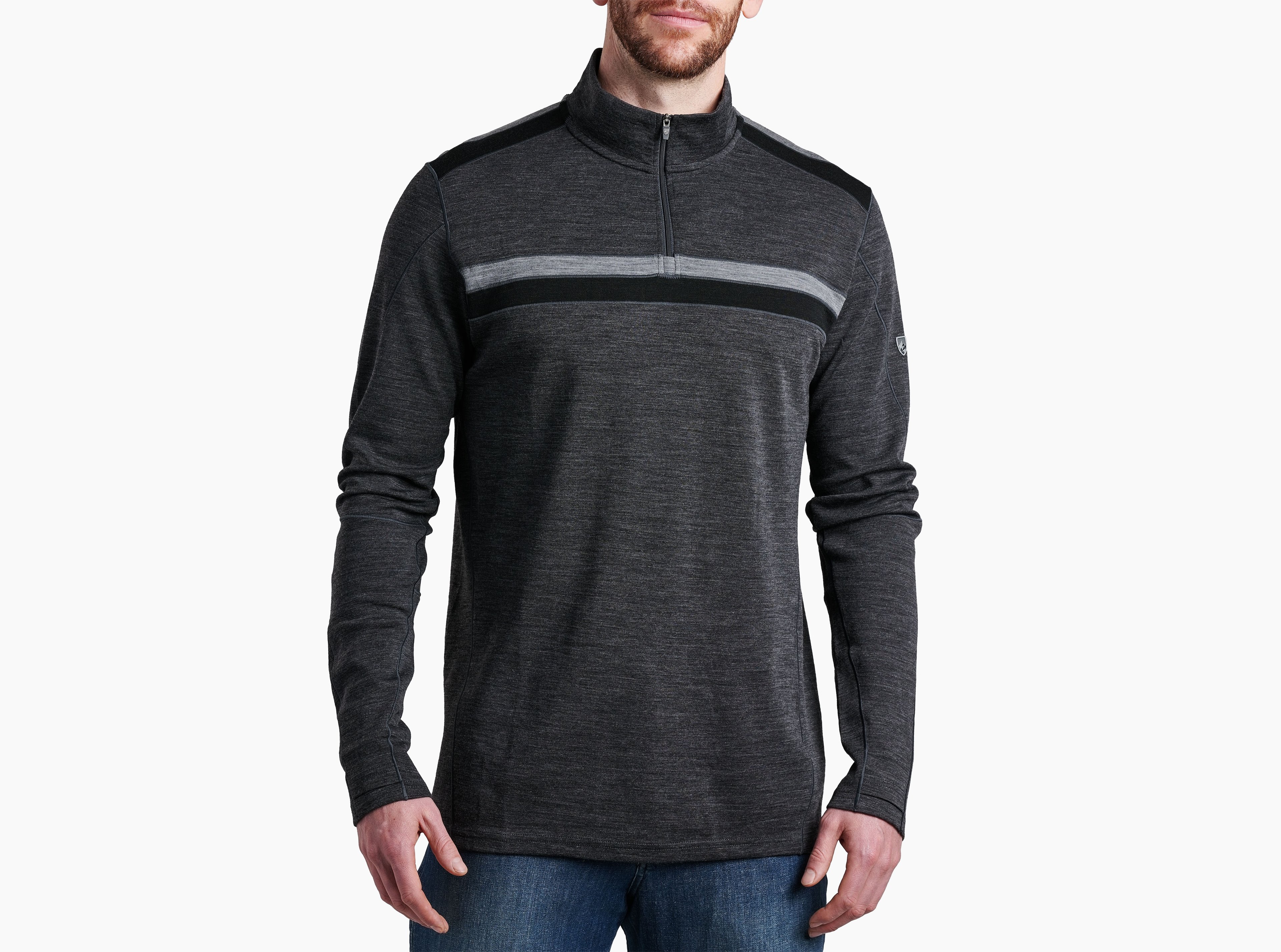 KUHL Light Downhill Racr 1/4 Zip CARBON Front