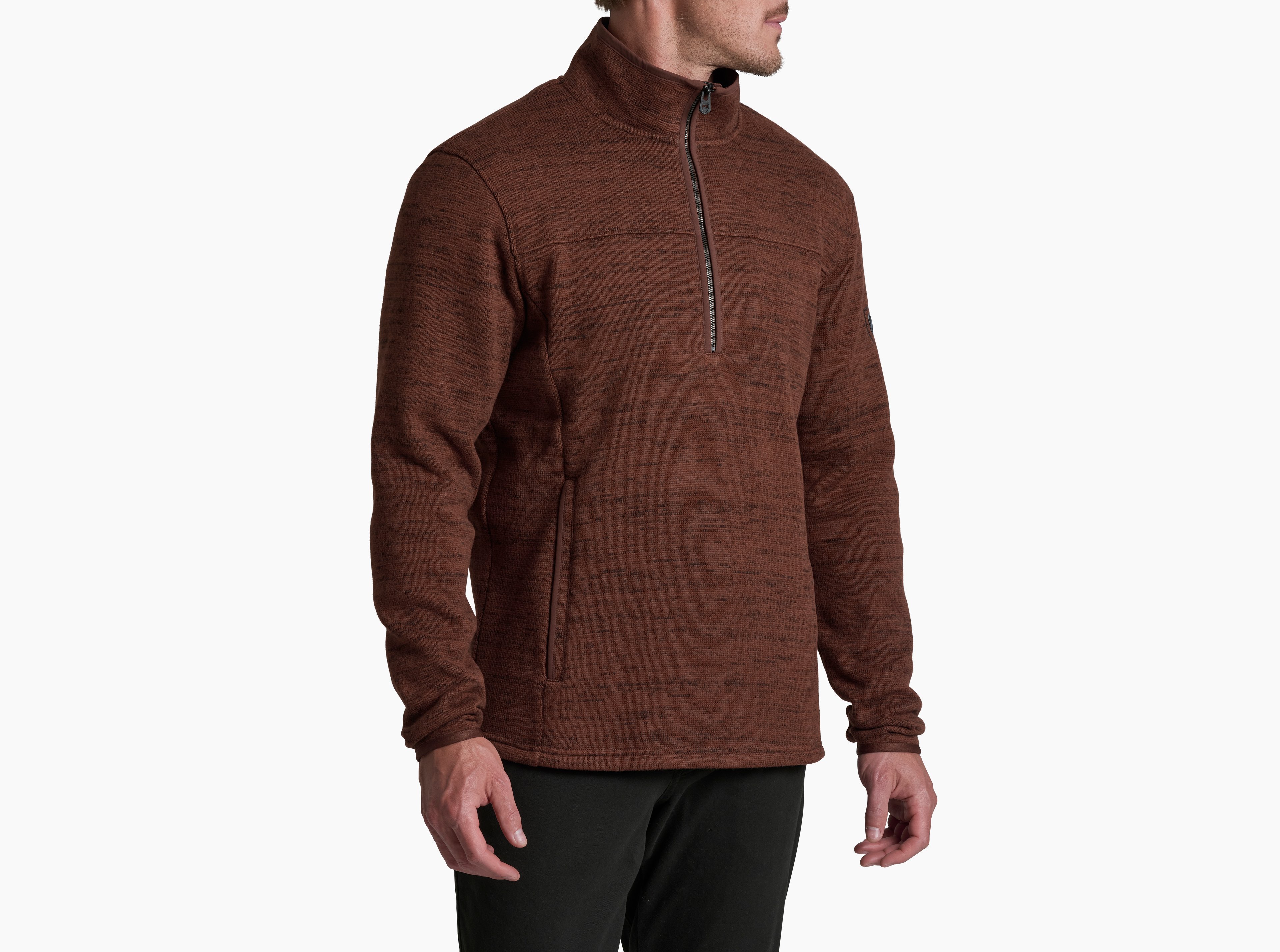 KUHL Men's Ascendyr 1/4 Zip RUSTIC BRICK Front