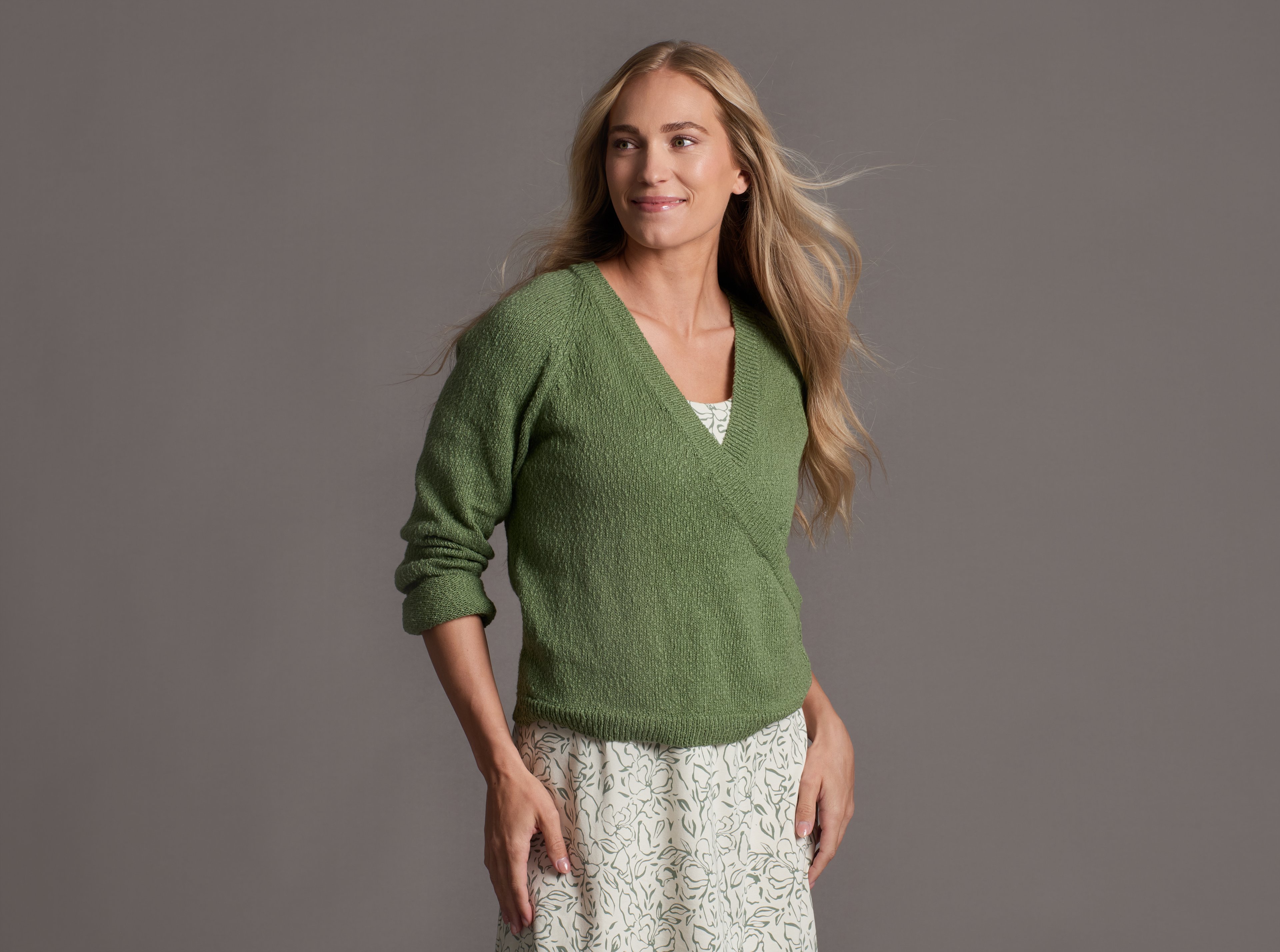 KUHL Sheridan Sweater SLATE GREEN Front