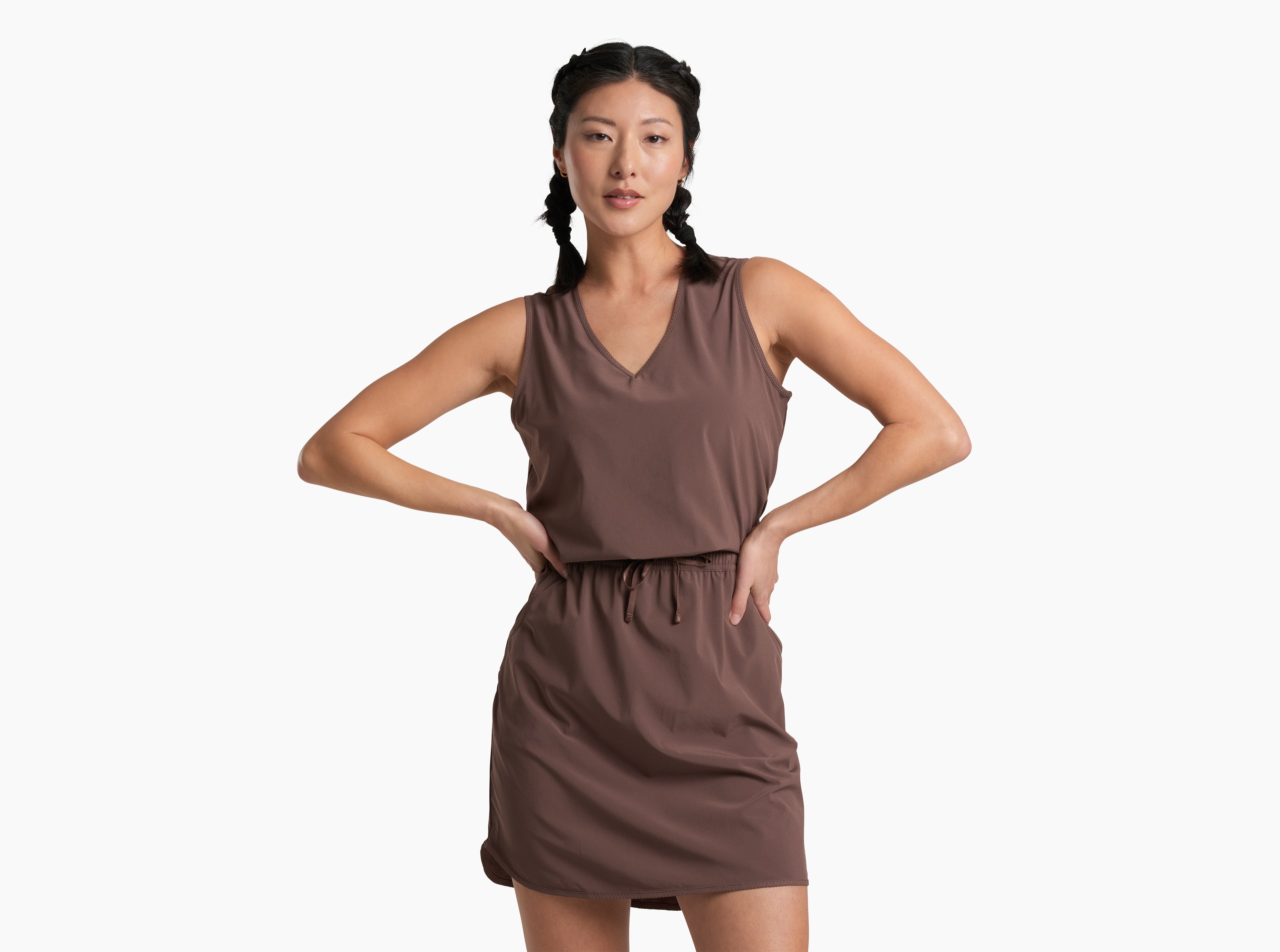 KUHL Vantage Dress COFFEE Front