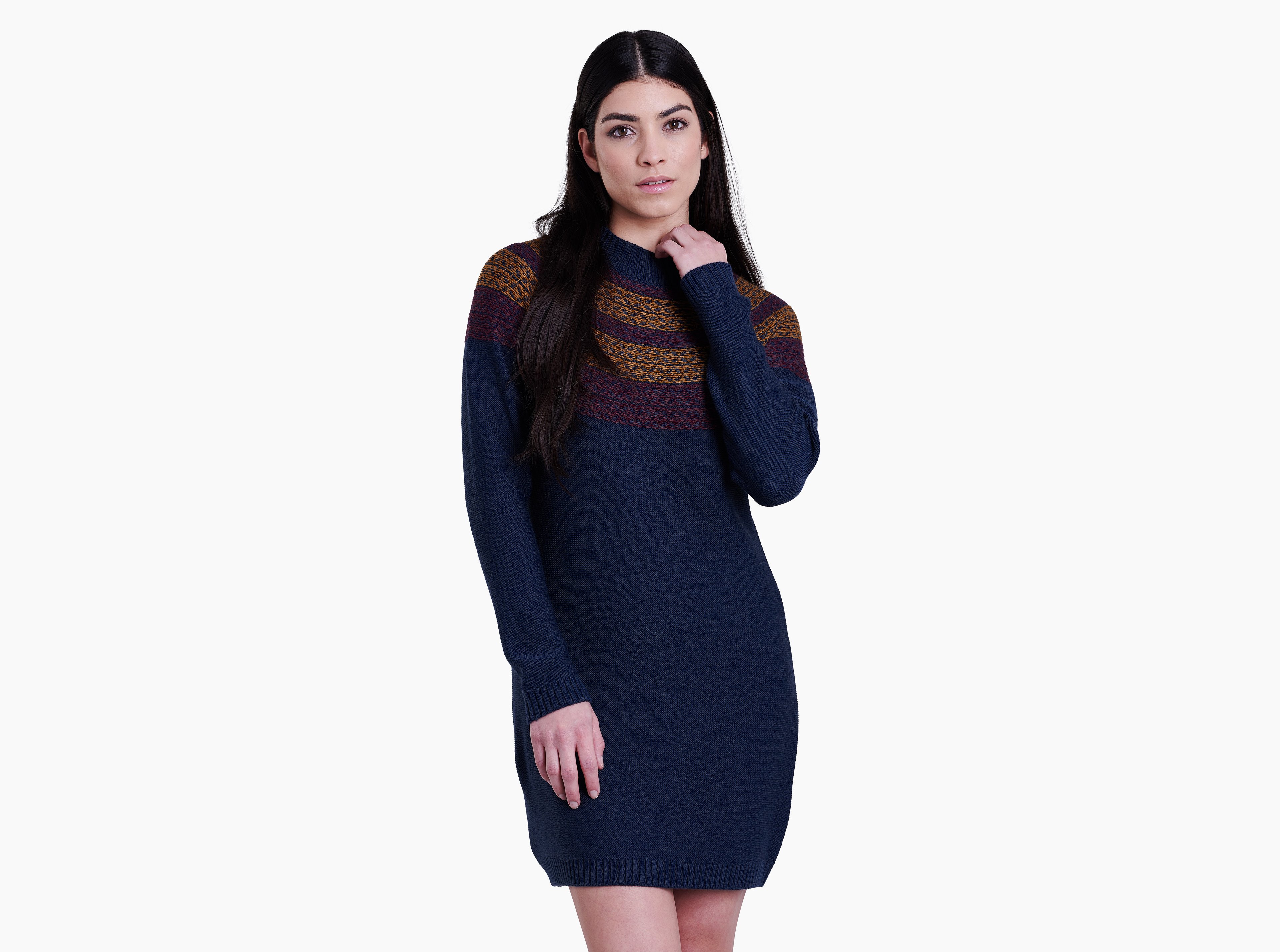 KUHL Lucia Sweater Dress INDIGO WINE Front